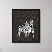 Zebra Spelen Canvas Afdruk (Voorkant)