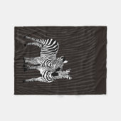 Zebra Spelen Fleece Deken (Voorkant (Horizontaal))