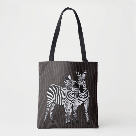 Zebra Spelen Tote Bag (Voorkant)