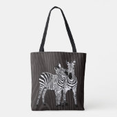 Zebra Spelen Tote Bag (Achterkant)