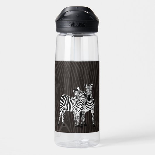 Zebra Spelen Waterfles (Achterkant)