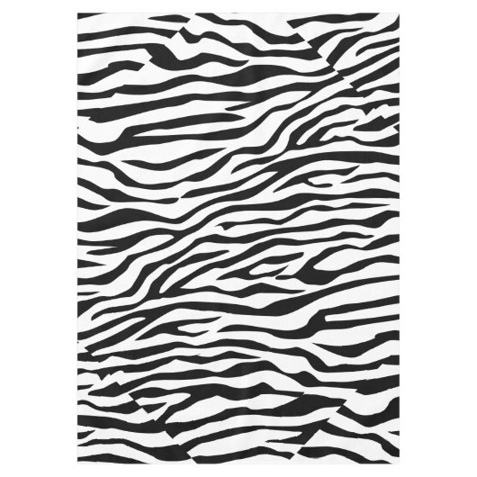 Zebra-spirietontwerppatroondecor Tafelkleed (Voorkant)