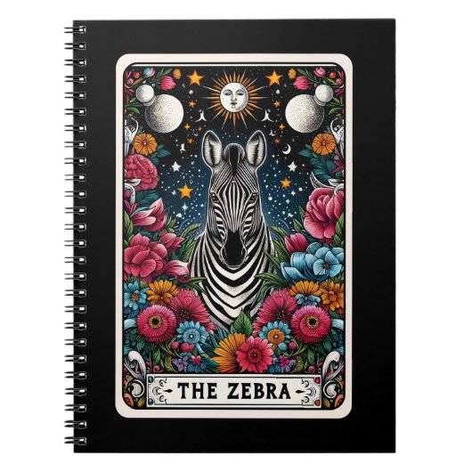 Zebra Spirit Tarot Kaart Notitieboek (Voorkant)
