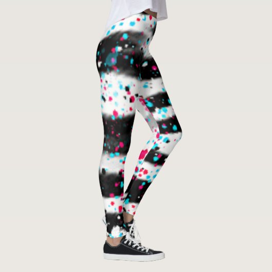 Zebra Splatter Leggings (Rechts)