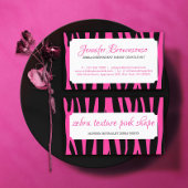 Zebra Sprinkles Lijst roze textuur Visitekaartje