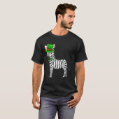 Zebra St Patrick S Day With A Leprechaun Hat Long T-shirt (Voorkant volledig)