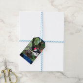 Zebra staart vlinder cadeaulabel (Met Touw)