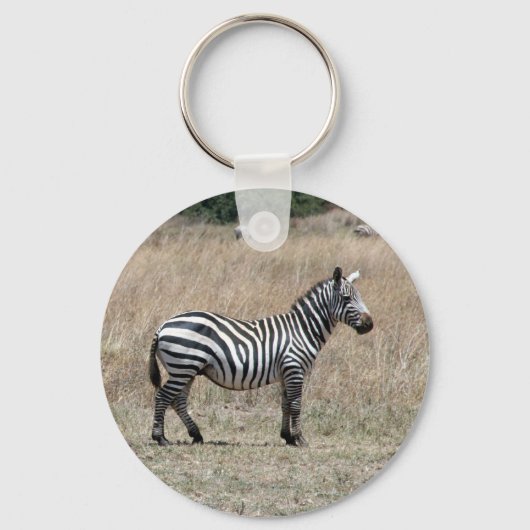 zebra standaard streep sleutelhanger (Voorkant)