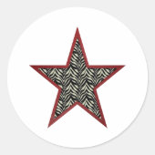 Zebra Star Stickers (Voorkant)