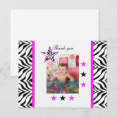 Zebra Stars: Afbeelding: Dankjewel Briefkaart (Voorkant / Achterkant)