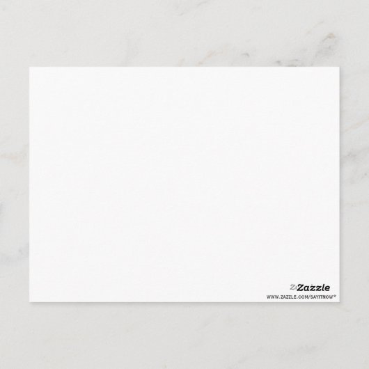 Zebra Stars: Afbeelding: Dankjewel Briefkaart (Achterkant)