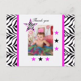 Zebra Stars: Afbeelding: Dankjewel Briefkaart