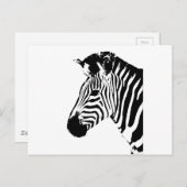 Zebra Stencil Briefkaart (Voorkant / Achterkant)