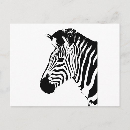 Zebra Stencil Briefkaart (Voorkant)