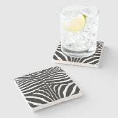 Zebra Stenen Onderzetter (Zijkant)