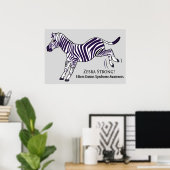 Zebra Sterk syndroom van Ehlers-Danlos Poster (Thuiskantoor)