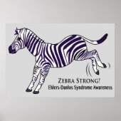 Zebra Sterk syndroom van Ehlers-Danlos Poster (Voorkant)