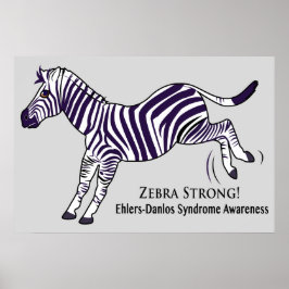 Zebra Sterk syndroom van Ehlers-Danlos Poster