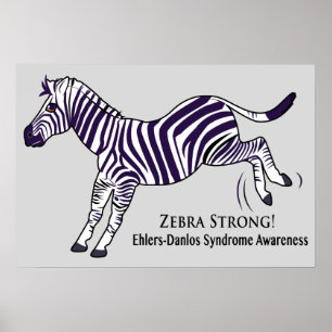 Zebra Sterk syndroom van Ehlers-Danlos Poster