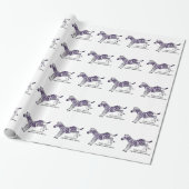 Zebra Sterke bewustwording Ehlers-Danlos Cadeaupapier (Uitgerold)