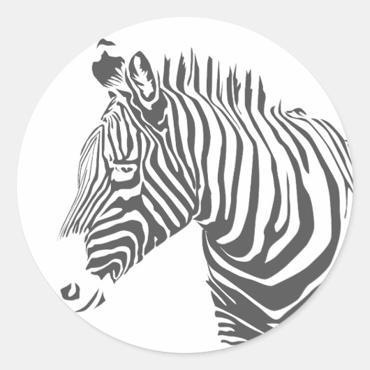 Zebra Sticker (Voorkant)