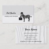 Zebra Stijlvol Visitekaartje (Voorkant / Achterkant)
