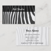 Zebra Stijlvol Visitekaartje (Voorkant / Achterkant)