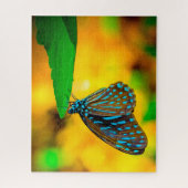 Zebra Stip Vlinder. Legpuzzel (Verticaal)