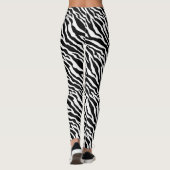 Zebra Streep Dierprint Leggings (Achterkant)