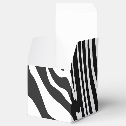 ZEBRA-STREEPPATROON BEDANKDOOSJES (Geopend)