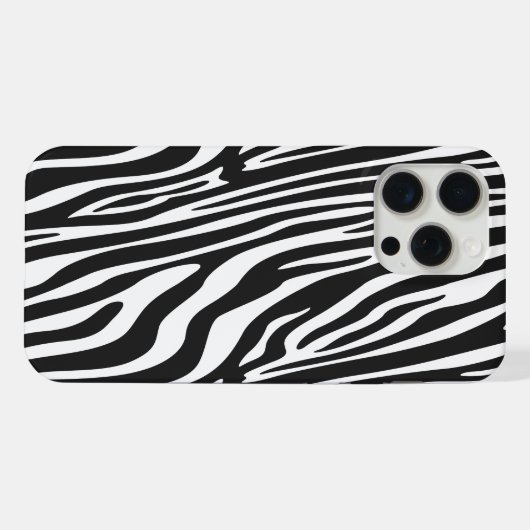ZEBRA-STREEPPATROON iPhone HOESJE (Achterkant horizontaal)