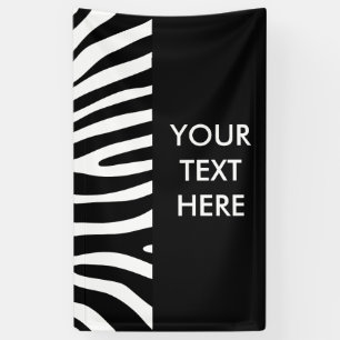 Zebra streept patroon + achtergrond en ideeën spandoek