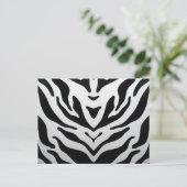 ZEBRA STREPEN ABSTRACT BRIEFKAART (Staand voorkant)