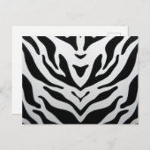 ZEBRA STREPEN ABSTRACT BRIEFKAART (Voorkant / Achterkant)