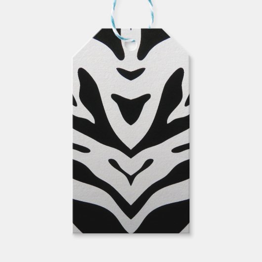 ZEBRA STREPEN ABSTRACT CADEAULABEL (Voorkant)