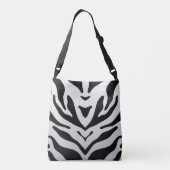ZEBRA STREPEN ABSTRACT CROSSBODY TAS (Achterkant)