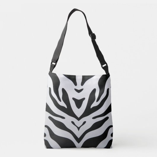 ZEBRA STREPEN ABSTRACT CROSSBODY TAS (Achterkant)