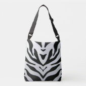 ZEBRA STREPEN ABSTRACT CROSSBODY TAS (Voorkant)