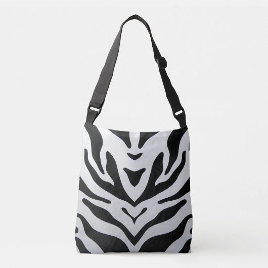 ZEBRA STREPEN ABSTRACT CROSSBODY TAS (Voorkant)