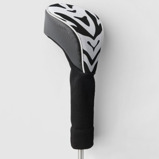 ZEBRA STREPEN ABSTRACT GOLFHEADCOVER (Schuin)
