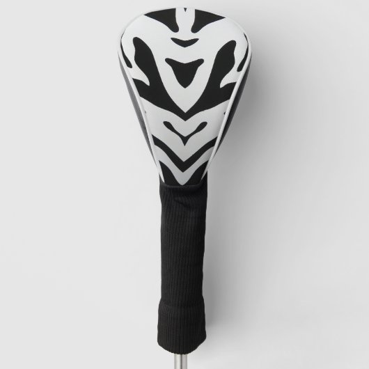 ZEBRA STREPEN ABSTRACT GOLFHEADCOVER (Voorkant)