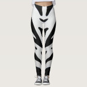 ZEBRA STREPEN ABSTRACT LEGGINGS (Voorkant)