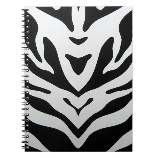 ZEBRA STREPEN ABSTRACT NOTITIEBOEK (Voorkant)