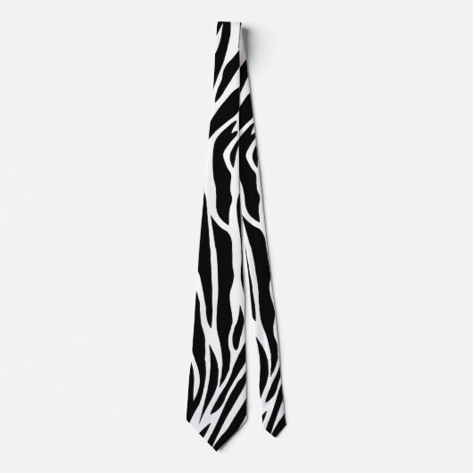 Zebra Strepen Abstract Ontwerp Stropdas (Voorkant)