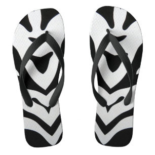 ZEBRA STREPEN ABSTRACT TEENSLIPPERS