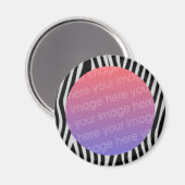 zebra strepen fotolijst magneet (Voorkant / Achterkant)