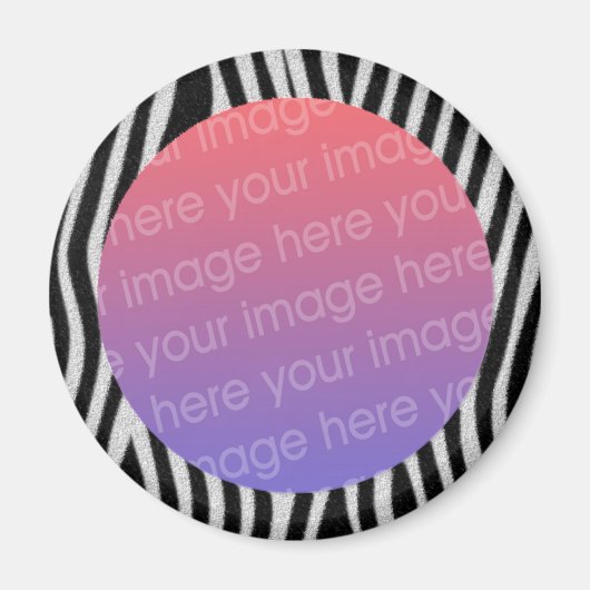 zebra strepen fotolijst magneet (Voorkant)