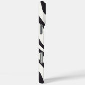 Zebra Strepen iPhone Hoesje – Zwart & Wit Patroon (Achterkant / Rechts)
