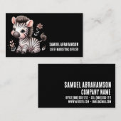 Zebra Strepen Kawaii Premier Visitekaartje (Voorkant / Achterkant)