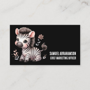 Zebra Strepen Kawaii Premier  Visitekaartje